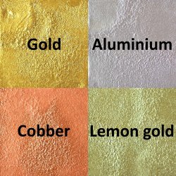 Aluminium Small Square - Lemon Gold