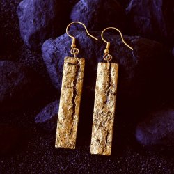 Rectangle Bark - Gold