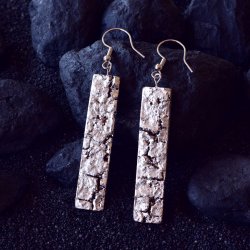 Rectangle Bark - Silver