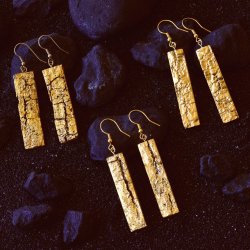 Rectangle Bark - Gold