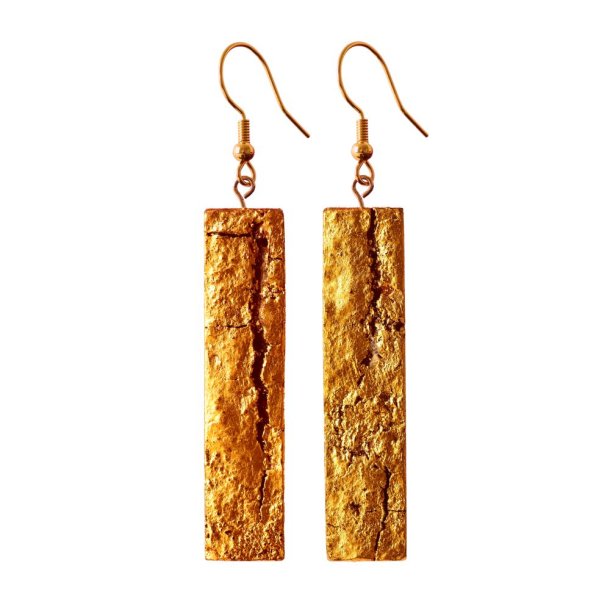 Rectangle Bark - Gold