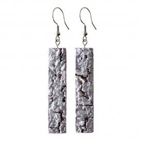 Rectangle Bark - Silver