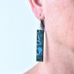 Rectangle Carbon Fiber - Arctic Storm