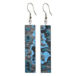 Rectangle Carbon Fiber - Arctic Storm