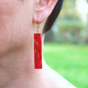 Rectangle Stribes - Red