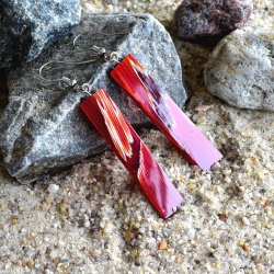 Rectangle Stribes - Red