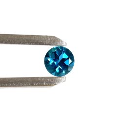 Shou Sugi Ban Small Square - London Blue Topaz